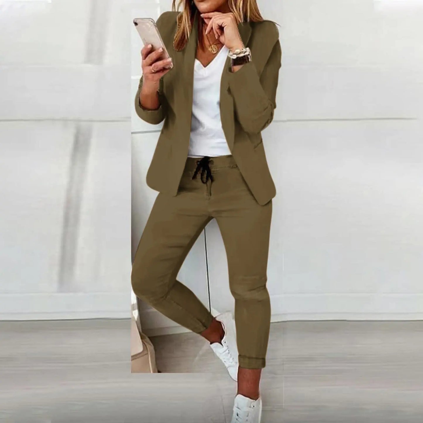 Casual-Anzug-Set (Hose + Jacke)