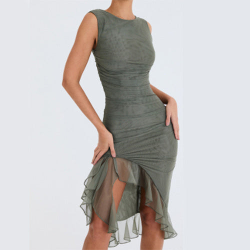 Sommerliches ärmelloses Partykleid für Damen