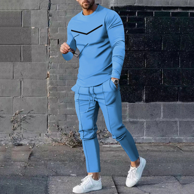 Rundhals Langarm T-Shirt & Hose