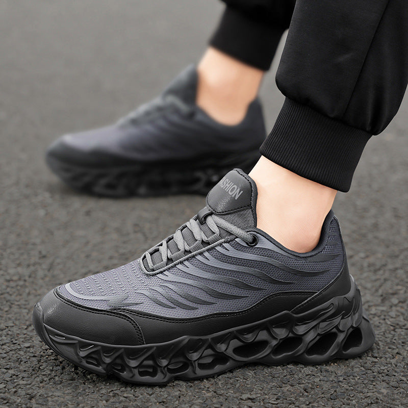 Herren Schnür-Sneaker mit dicker Sohle – Outdoor Sportschuhe