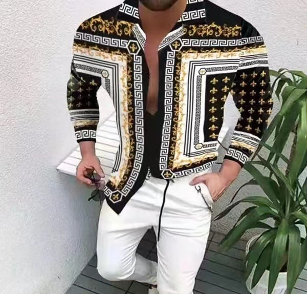 Stilvolles Herren Langarmhemd