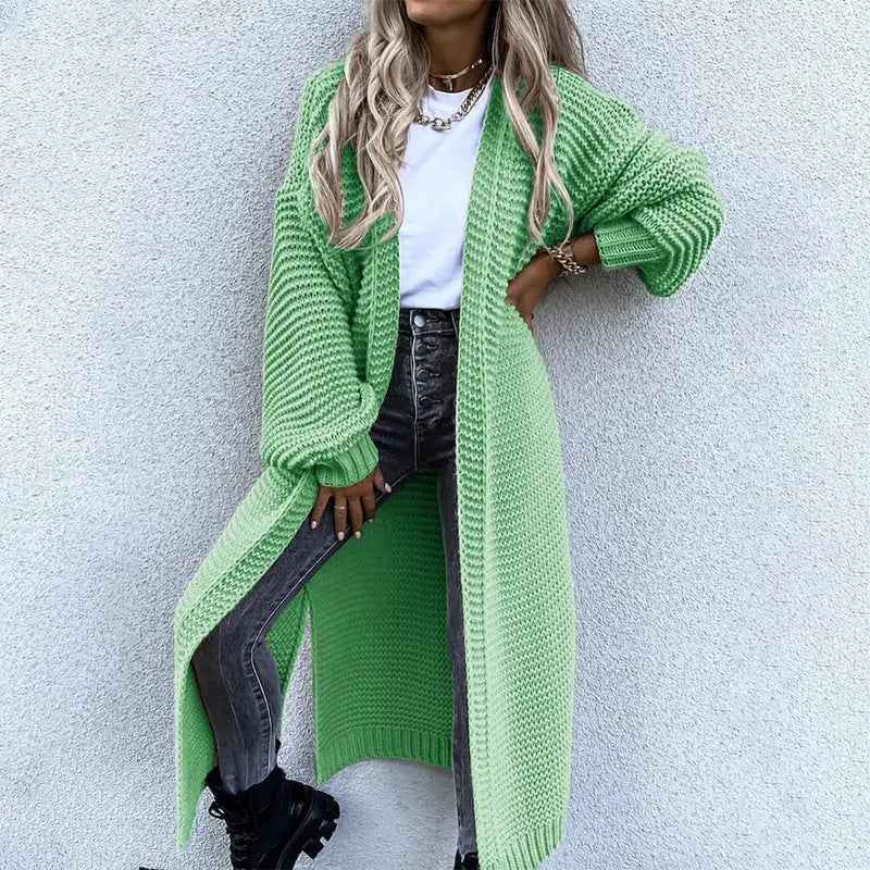 Cardigan mit mittellangen Puffärmeln