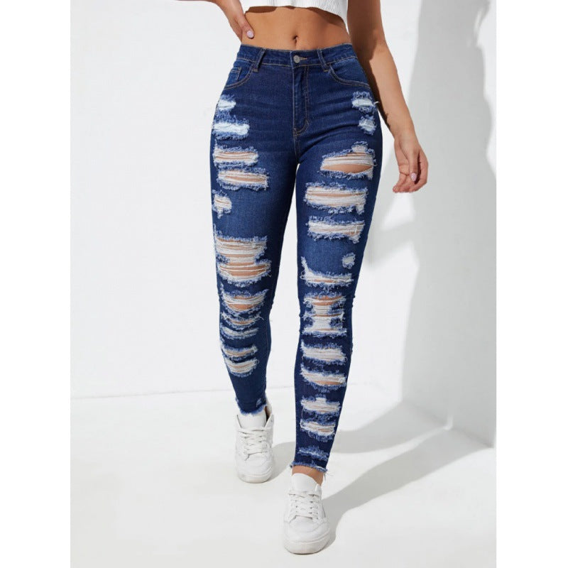Damen High-Waist Denim Jeans