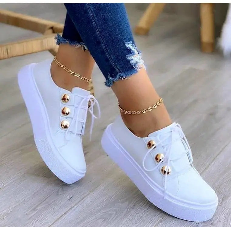 Schnür-Halbschuhe im Sneaker-Stil für Damen