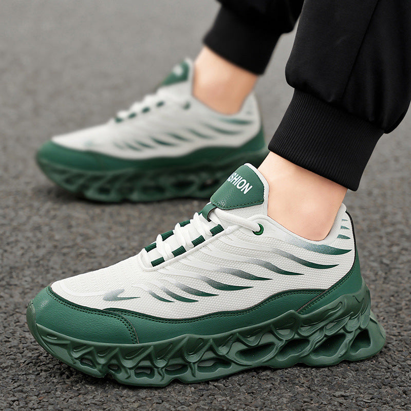 Herren Schnür-Sneaker mit dicker Sohle – Outdoor Sportschuhe