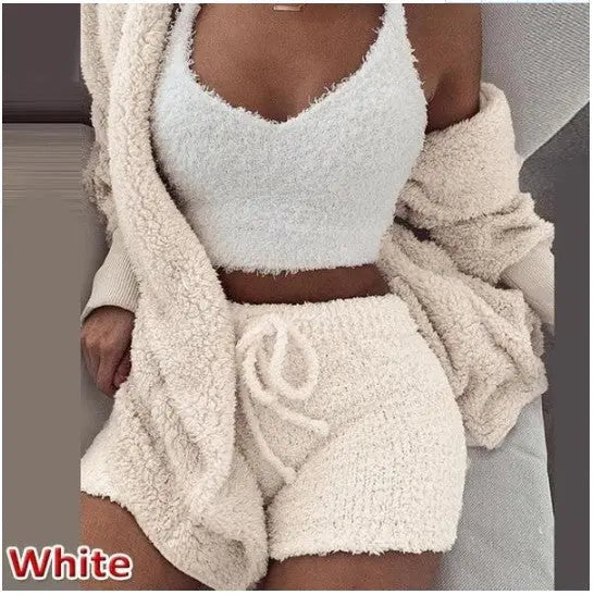 Damen Plüsch Hauskleidung