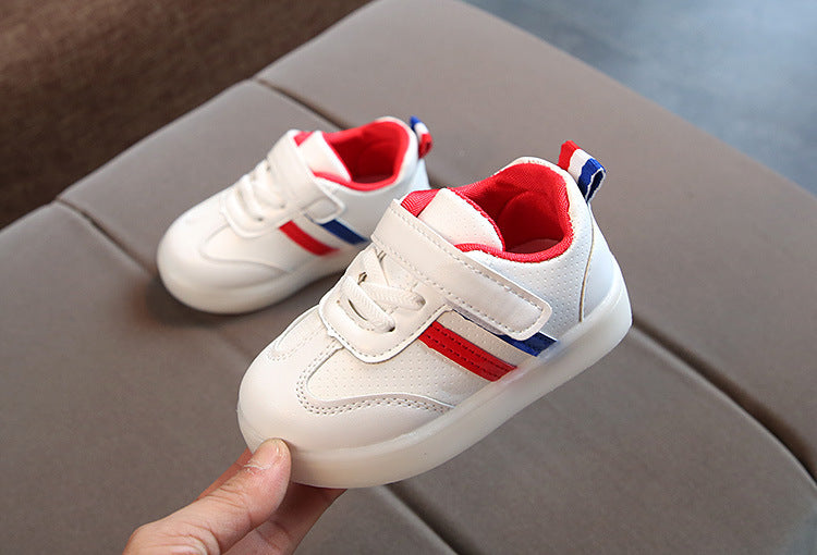 Kimmy Weiße LED-Turnschuhe
