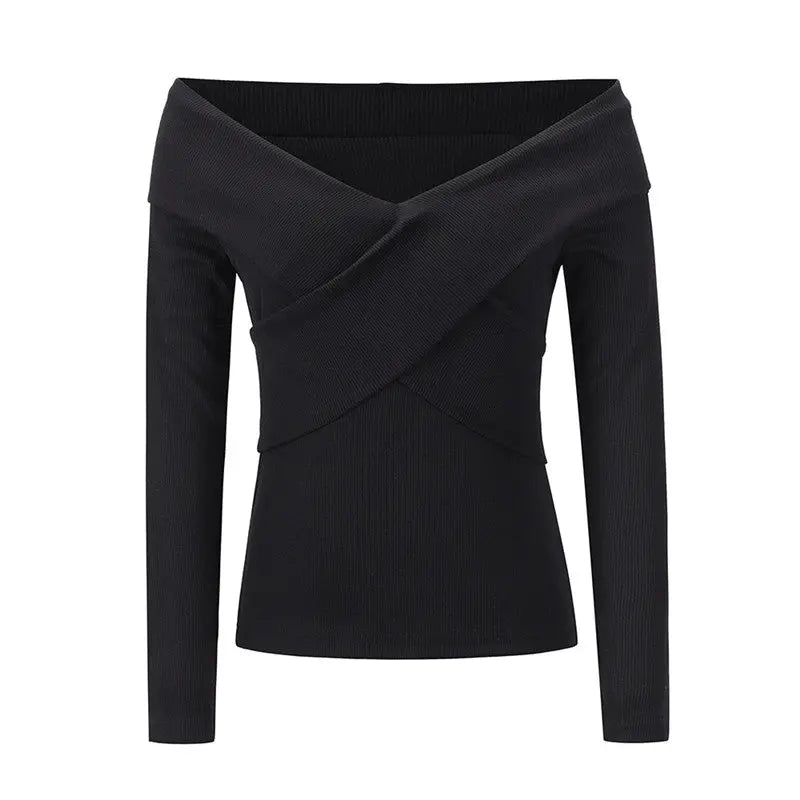 Kurzarm Pullover mit langem Schnitt