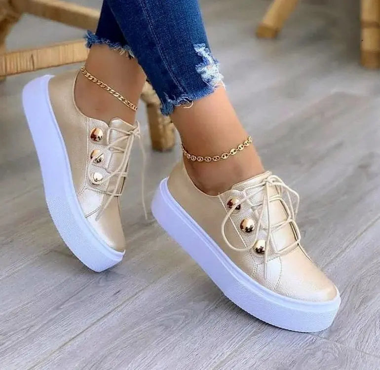 Schnür-Halbschuhe im Sneaker-Stil für Damen