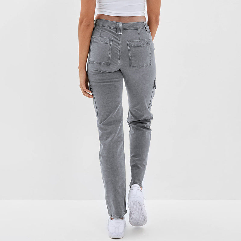 Multi-Taschen Damen Jeans