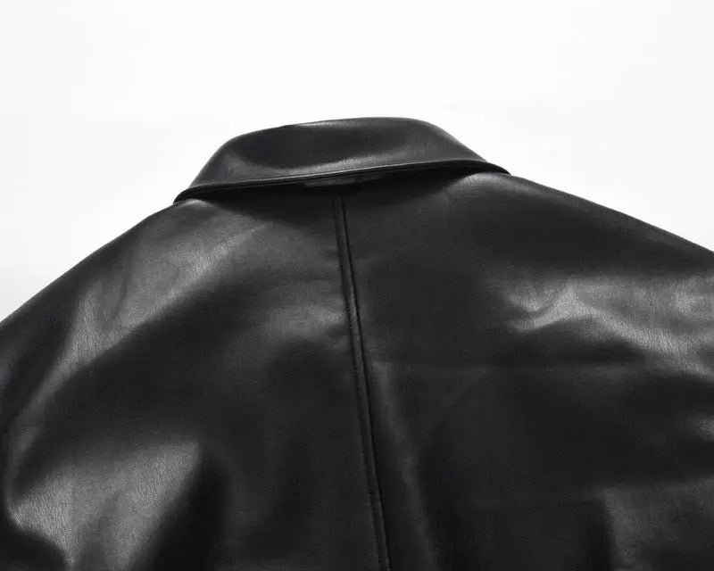 Lederjacke aus PU-Leder