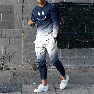 Rundhals Langarm T-Shirt & Hose