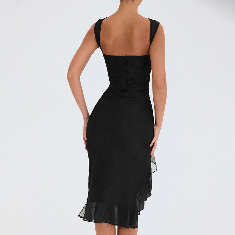 Sommerliches ärmelloses Partykleid für Damen