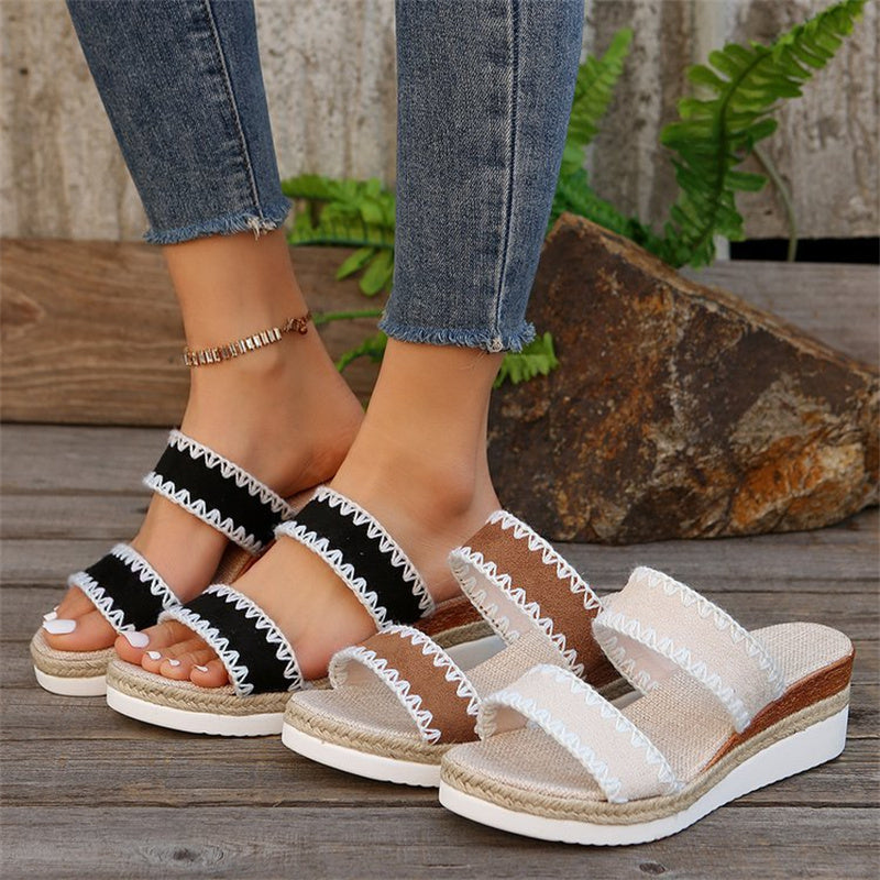 Sandalen Sommerstylische Doppelbreite