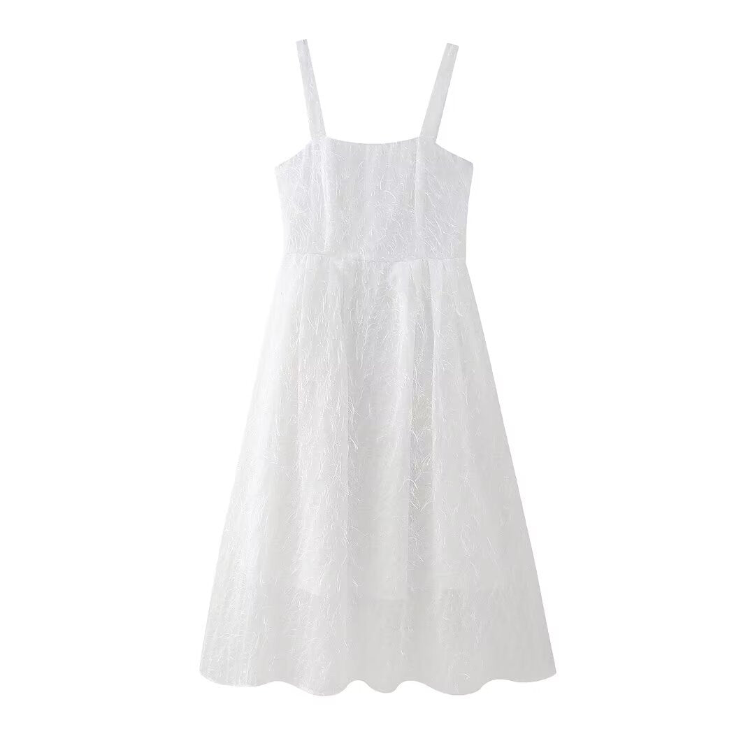 Edles Damen ärmelloses Quastenkleid