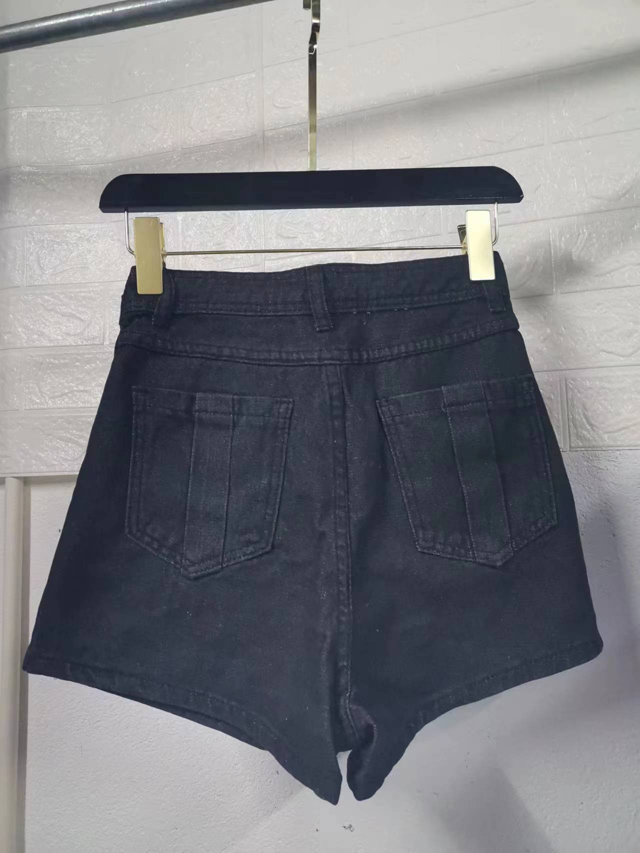 Denim-Rock Leggings Short