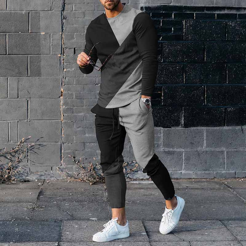 Rundhals Langarm T-Shirt & Hose