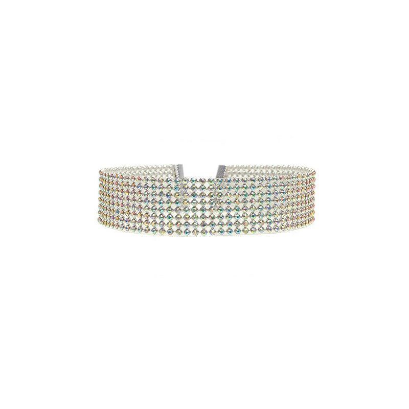 Elegante Halskette mit Kristallen und Strass für Damen