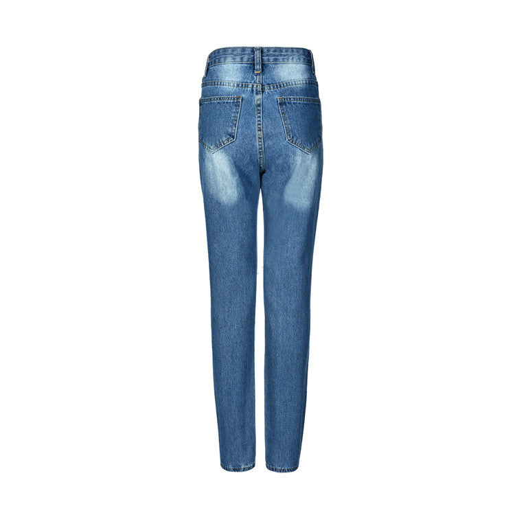 Zerrissene Jeans für Frauen mit Persönlichkeit
