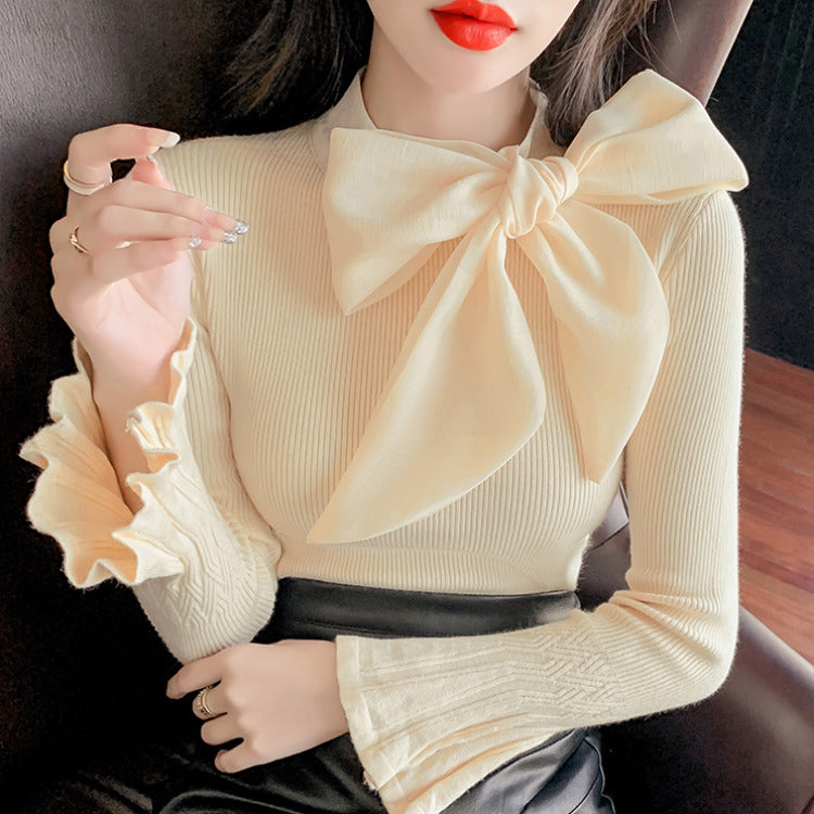 Eleganter Damenpullover mit Glockenärmeln