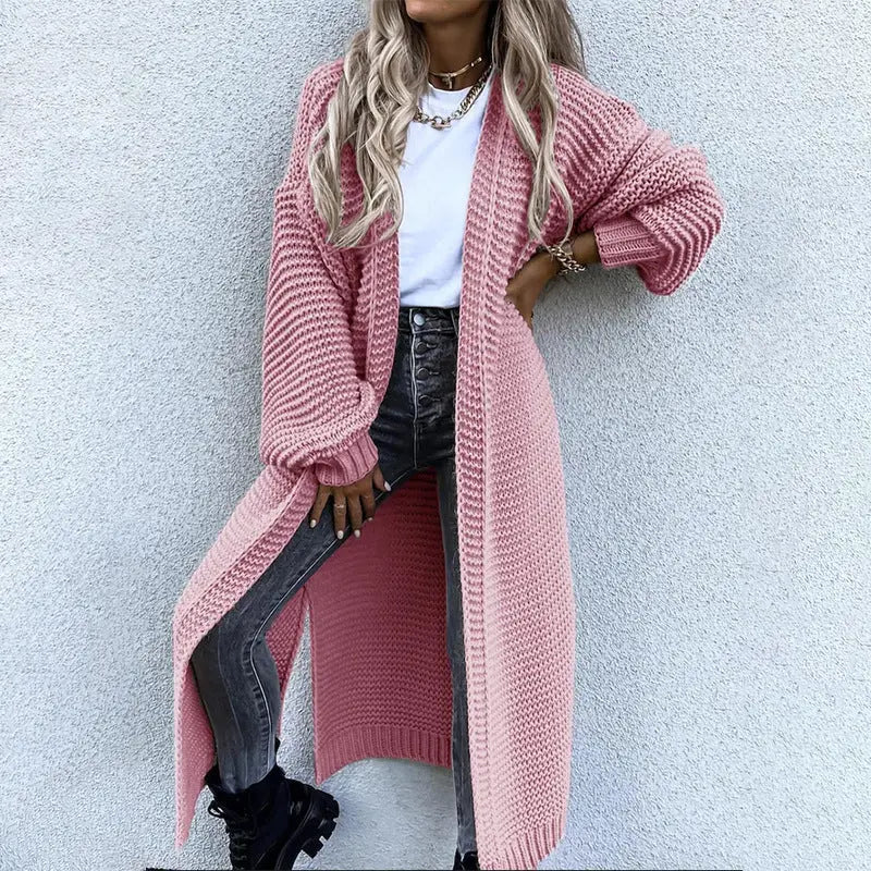 Cardigan mit mittellangen Puffärmeln