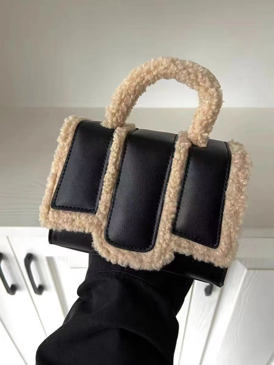 Wollene Tragbare und Modische Crossbody-Tasche