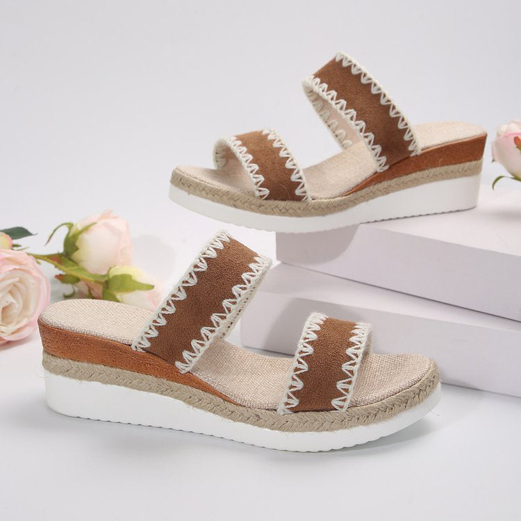 Sandalen Sommerstylische Doppelbreite