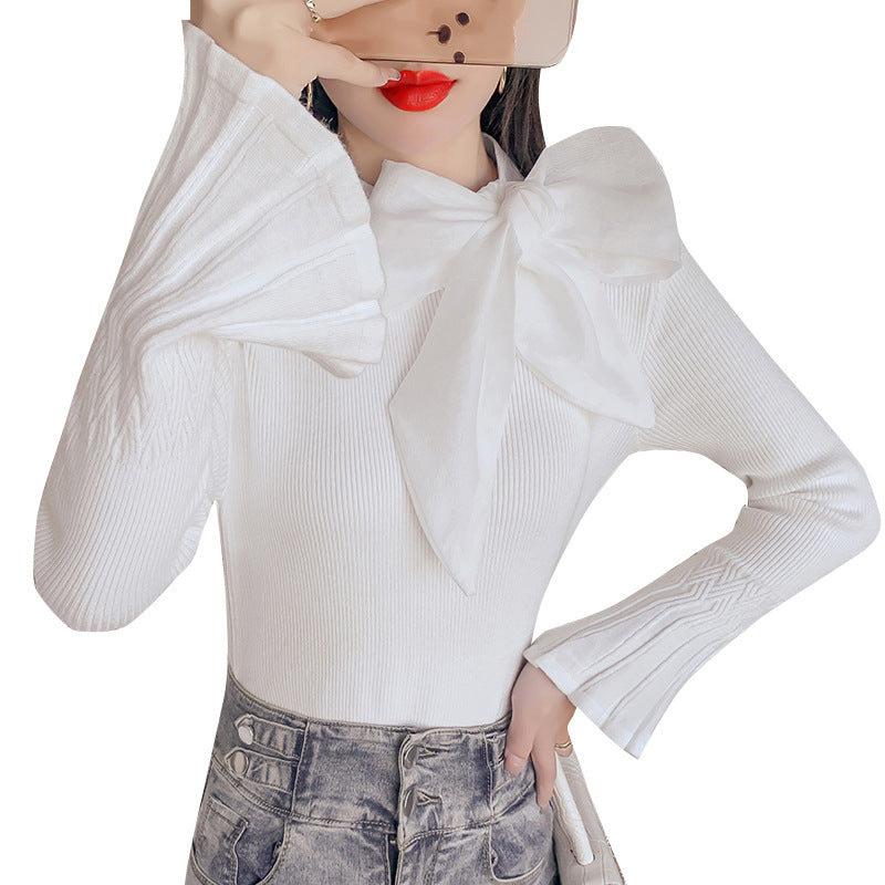 Eleganter Damenpullover mit Glockenärmeln