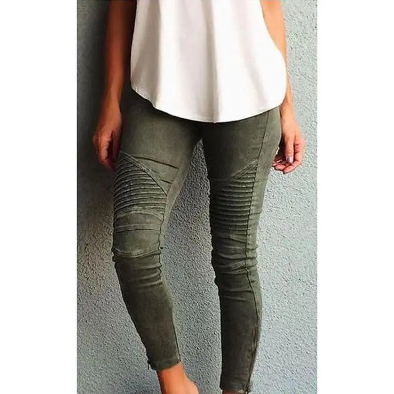 Plissee Leggings