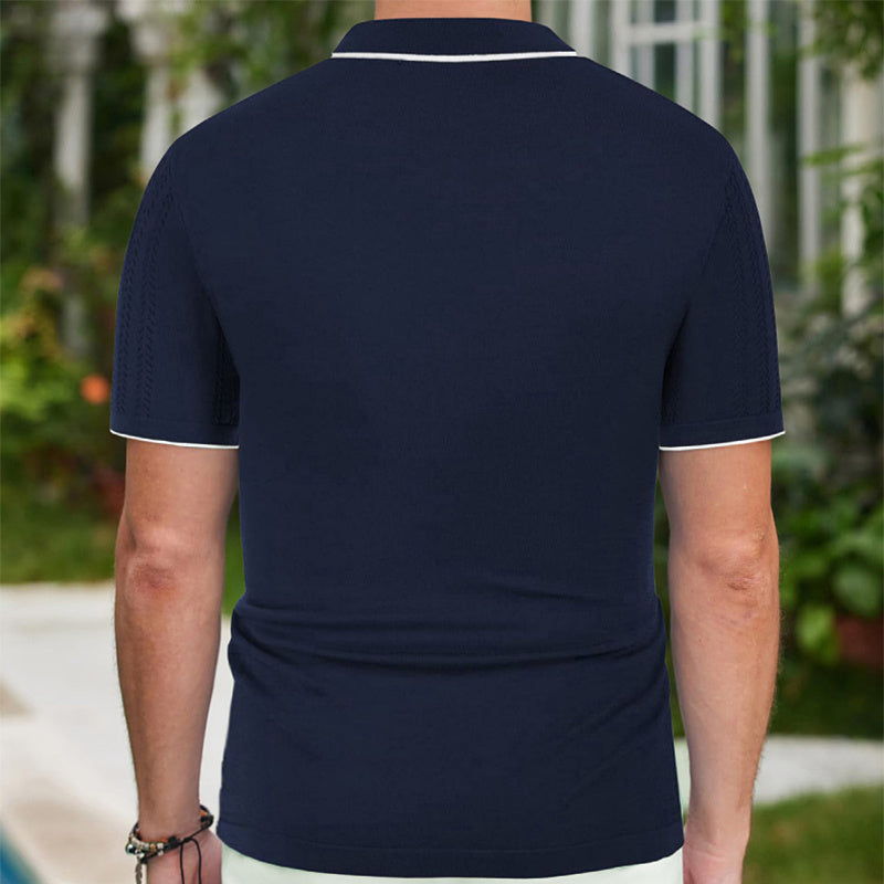 Gestricktes Polo-Shirt für Herren