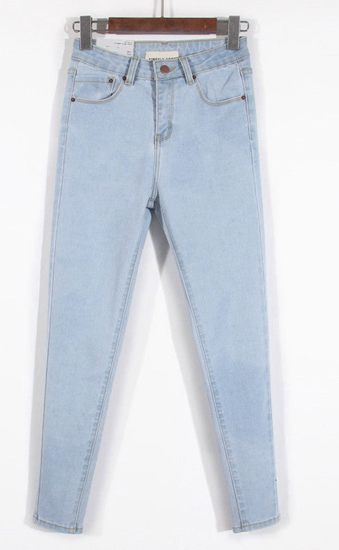 Vielseitige Damenjeans mit hoher Taille und Bleistiftschnitt