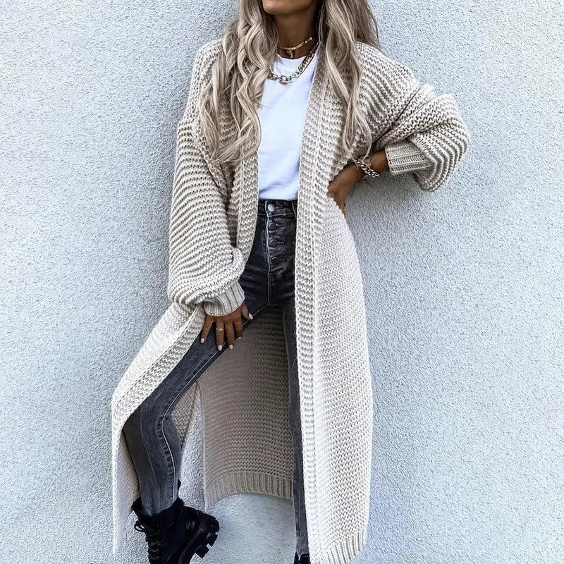Cardigan mit mittellangen Puffärmeln