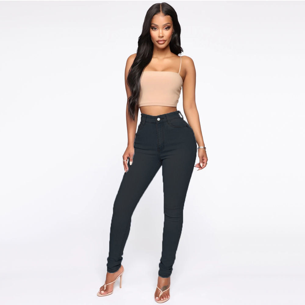 Damen-Schlankheitsjeans mit Hüftanhebeeffekt
