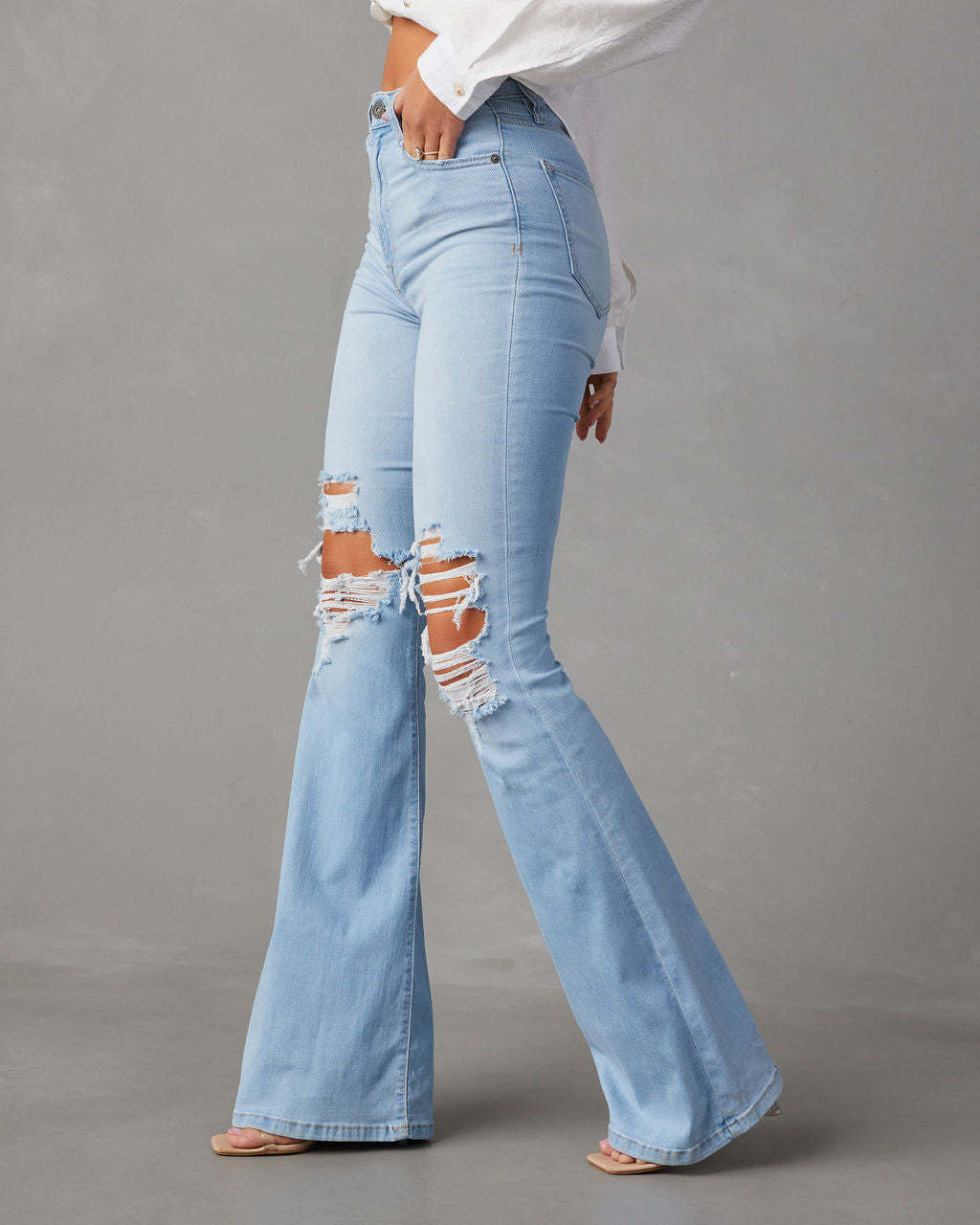 Mode-Temperament Weit geschnittene Jeans für Damen
