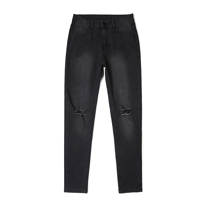 Geschredderte Slim-Fit Bleistifthose