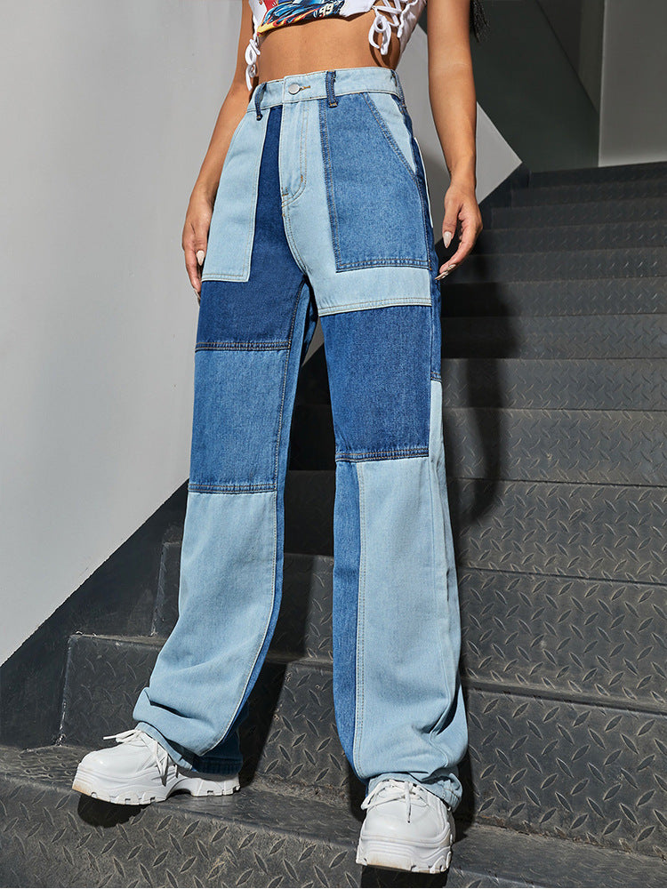 Damen Straßenjeans mit geraden Nähten