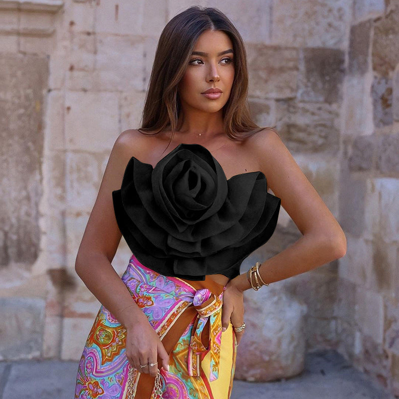 Blumen Damen Dekoratives Hemd-Top