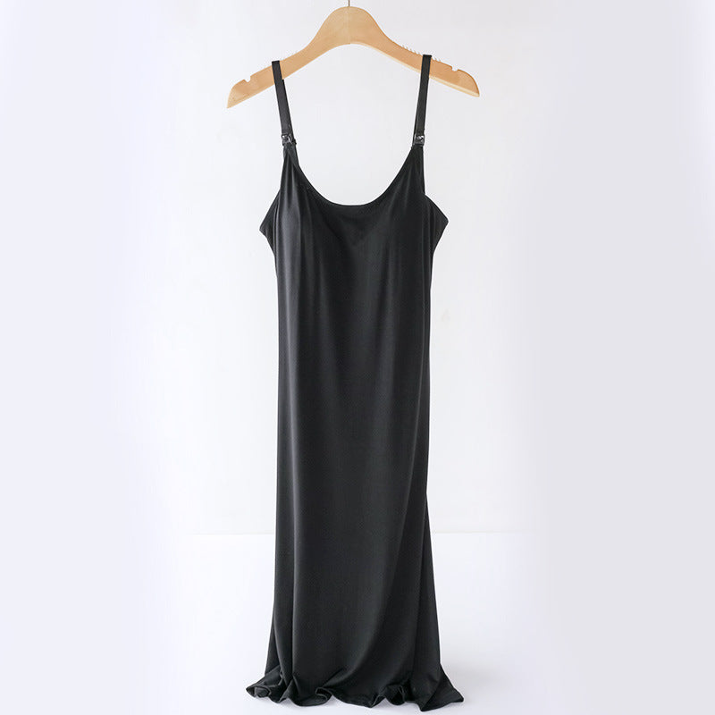 Übergröße Still-Camisole Locker, mit Brustpolster, ohne Unterwäsche
