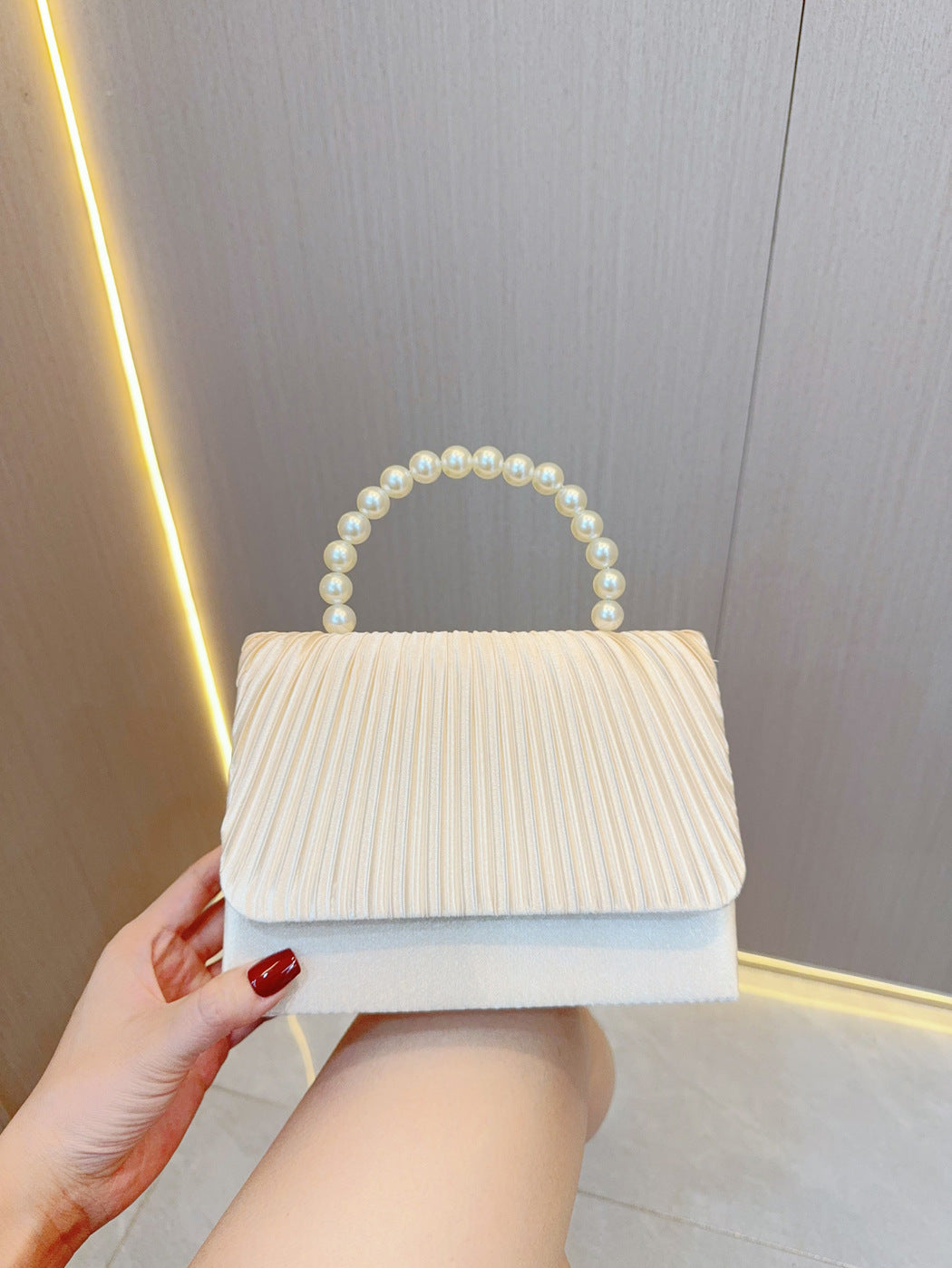 Falten Abendhandtasche für Damen