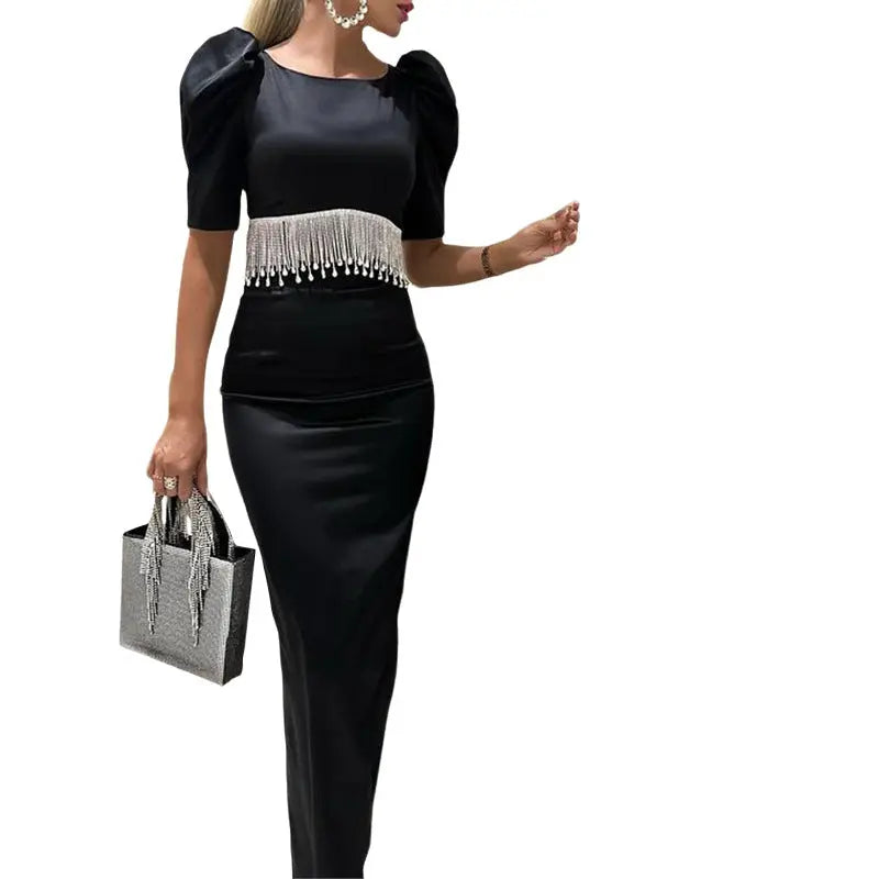 Elegant Stretch Damen-Maxirock
