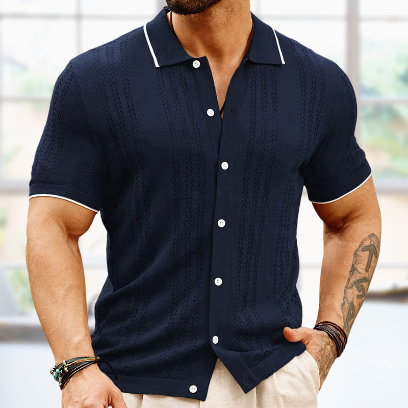 Gestricktes Polo-Shirt für Herren