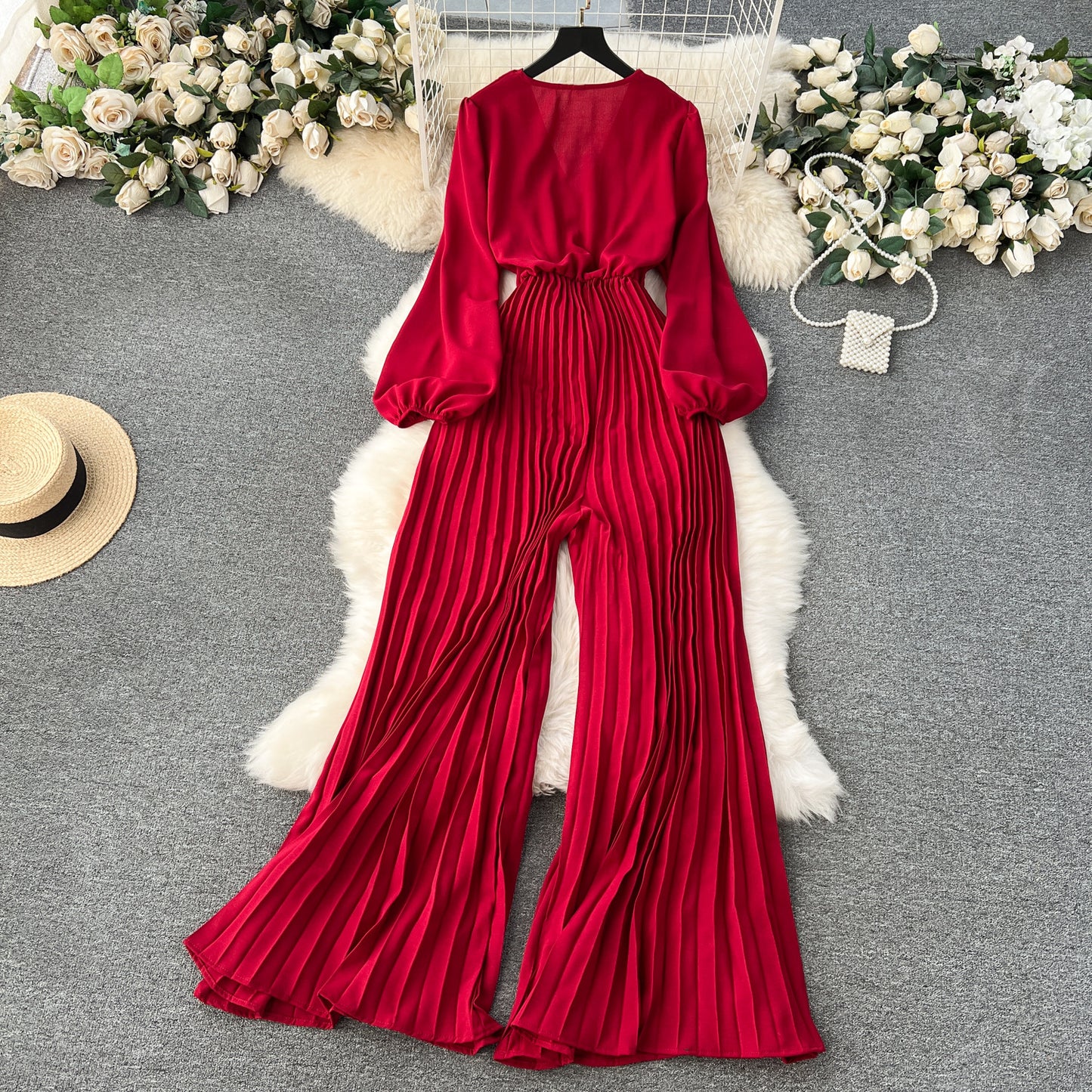 Puffärmel-Jumpsuit für Damen