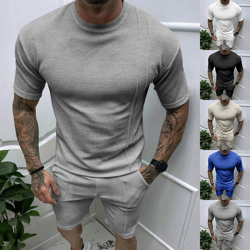 Herren Kurzarm-T-Shirt und Shorts Set