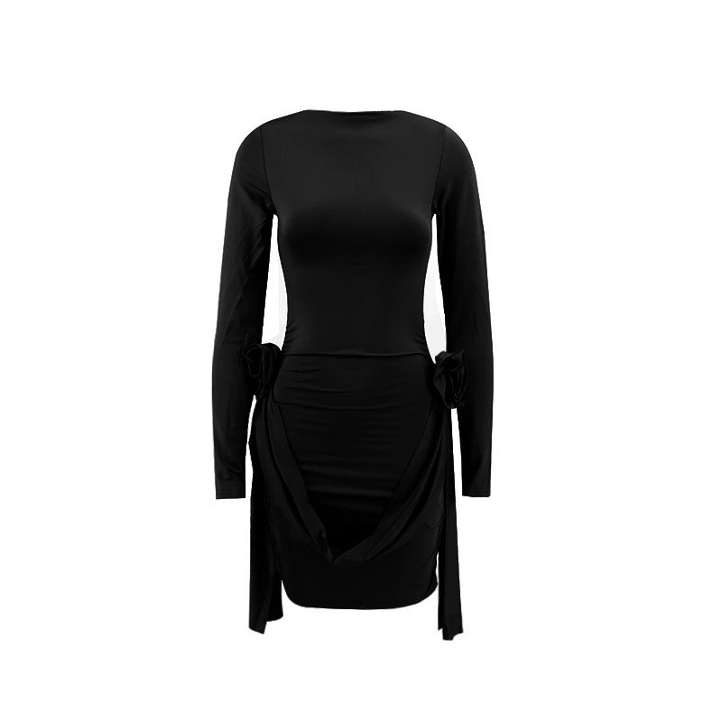 Verführerisches Damenkleid für die kühle Jahreszeit