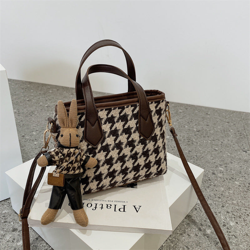 Stilvolle Hahnenentenmuster Schulter-Messenger-Tasche