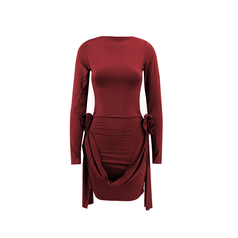 Verführerisches Damenkleid für die kühle Jahreszeit