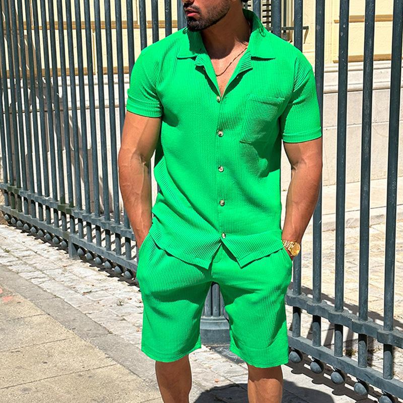 Herren Polo Kurzarm-Shorts Set