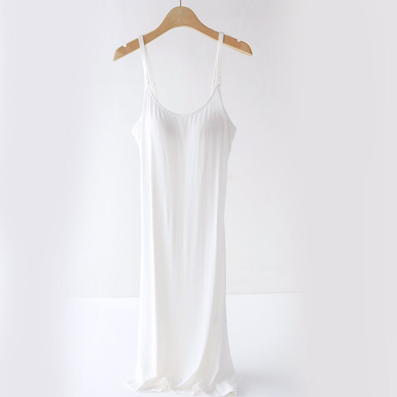 Übergröße Still-Camisole Locker, mit Brustpolster, ohne Unterwäsche