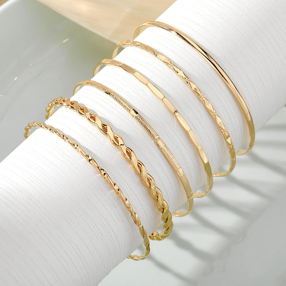 Bohème Metallkette Armband Set für Frauen
