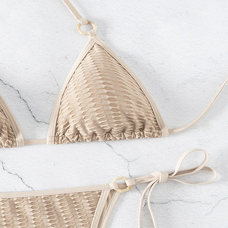 Damen-Bikini-Badeanzug mit Schnürung